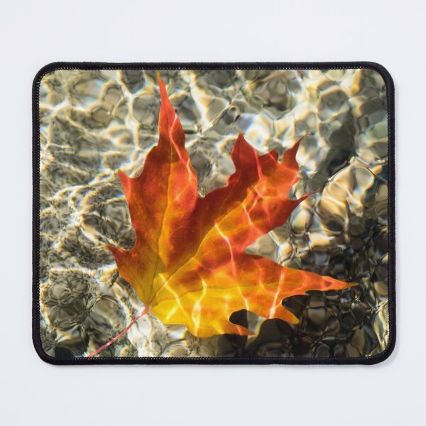 Item preview, Submersed Maple Leaf in Rich Jeweled Pattern designed and sold by Georgia Mizuleva.