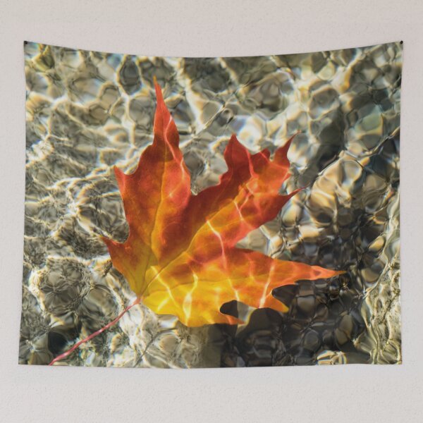 Item preview, Submersed Maple Leaf in Rich Jeweled Pattern designed and sold by Georgia Mizuleva.