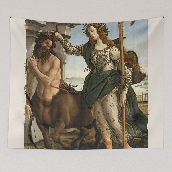 Item preview, Pallas with the Centaur Fragment - Sandro Botticelli's Classic Painting designed and sold by Sergey Sedunov.