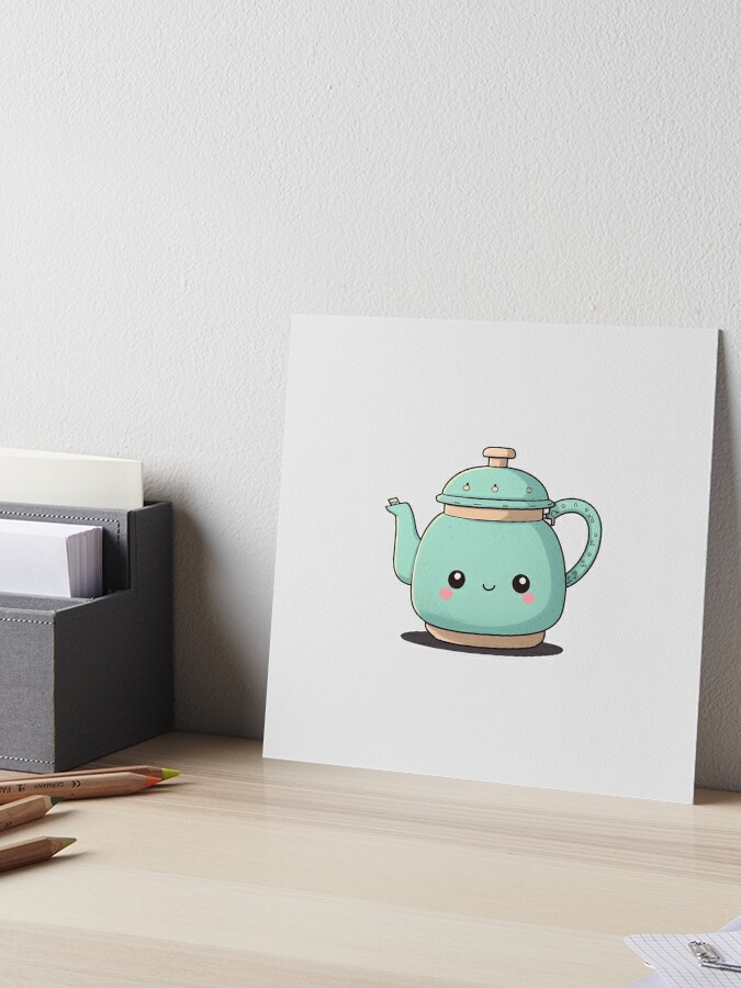 Cute Blue Tea Pot - Play Time | Sticker