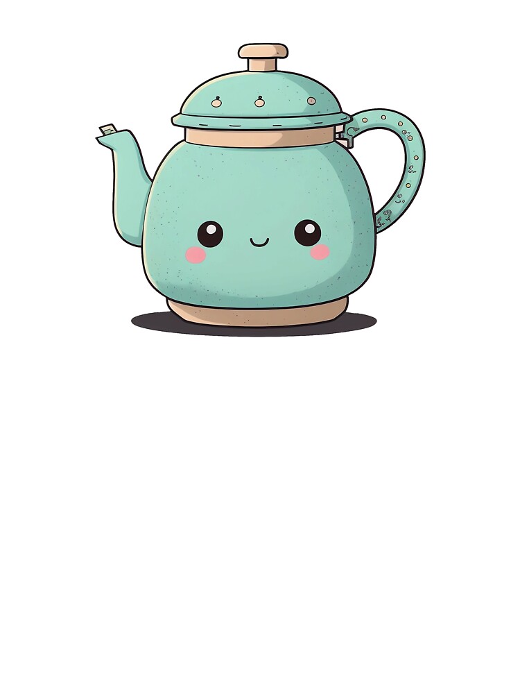 Cute Blue Tea Pot - Play Time | Sticker