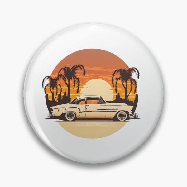 Item preview, Vintage Car And Sunset designed and sold by ekachar.