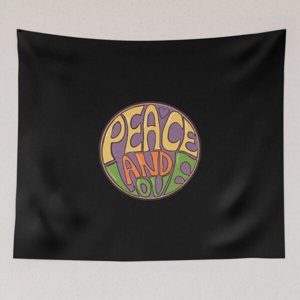 Item preview, Peace and love designed and sold by BrontesWhimsyStore.