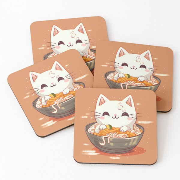 Item preview, Cute kawaii kitten in the ramen designed and sold by Vladyslav Shestakov.