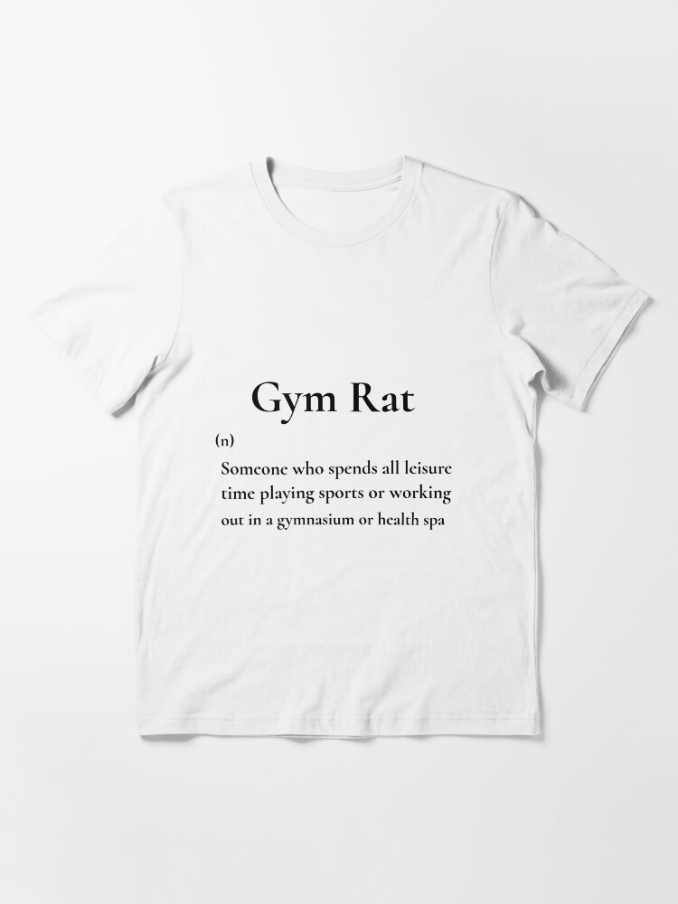 Gym Rat Noun Shirt Funny Gym Shirt Gym Rat Definition Tee 