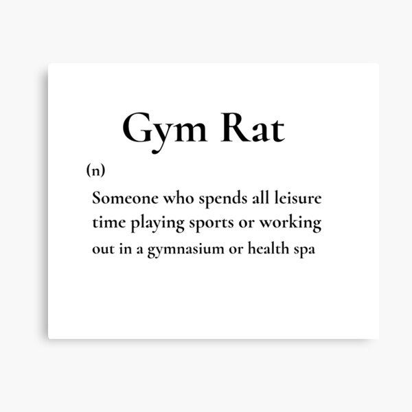 Gym Rats With Text Art Print -  Israel