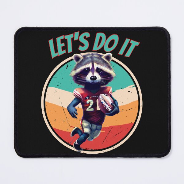 Item preview, a raccoon playing American football designed and sold by Animal world designs.
