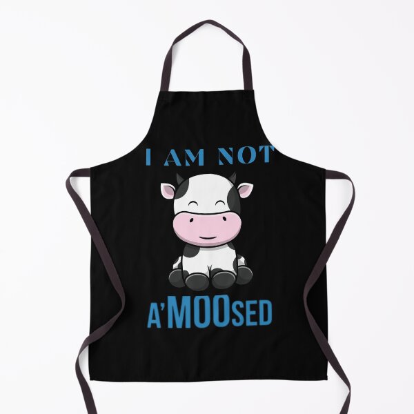 Item preview, I Am Not Amoosed Funny Sarcastic Cow Pun designed and sold by artfartzzz.