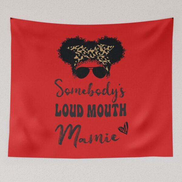 Item preview, Perfect Afro Somebodys Loud Mouth Mamie, Leopard Bandana Sunglasses designed and sold by Run to Creations.