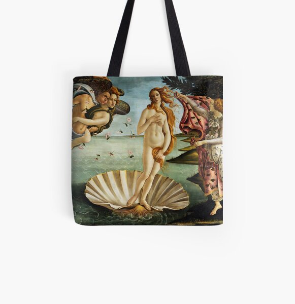 Iconic Sandro Botticelli The Birth of Venus All Over Print Tote Bag