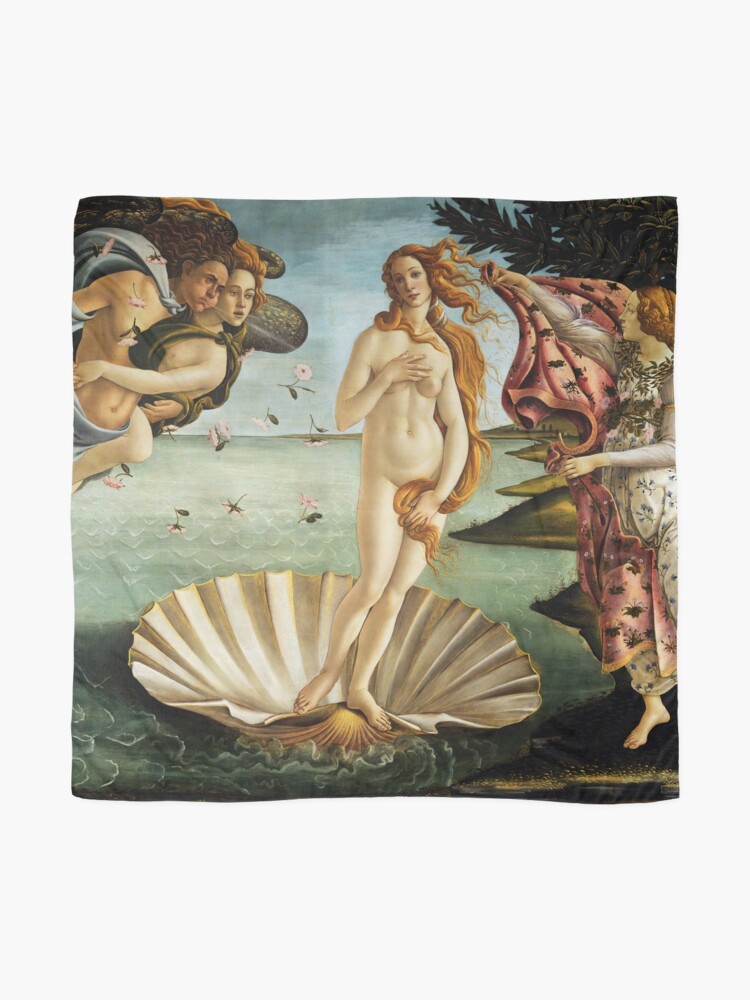 Alternate view of Iconic Sandro Botticelli The Birth of Venus Scarf