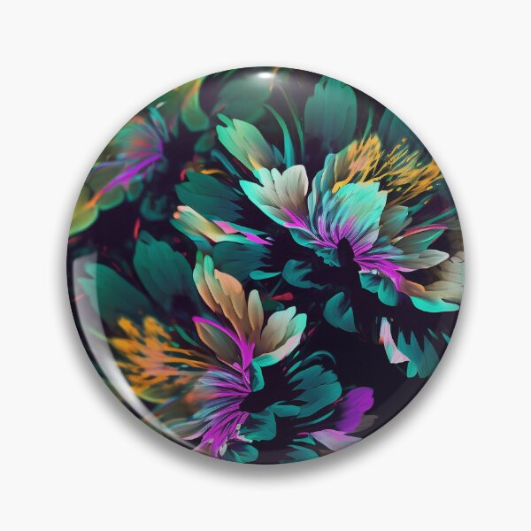 Item preview, Fluorescent Flowers designed and sold by Graphoteka.
