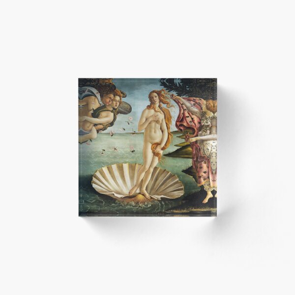Iconic Sandro Botticelli The Birth of Venus Acrylic Block