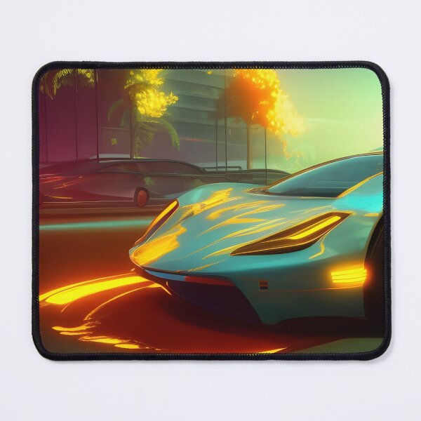 Item preview, Synth Wave Super Car Catching Light designed and sold by Ink Art Design.