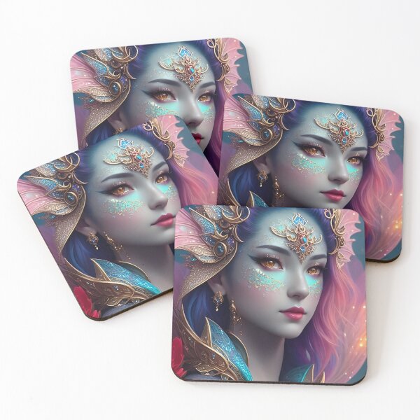 Item preview, Portrait of a fantasy woman - Dragon Lady designed and sold by AysuDesign.