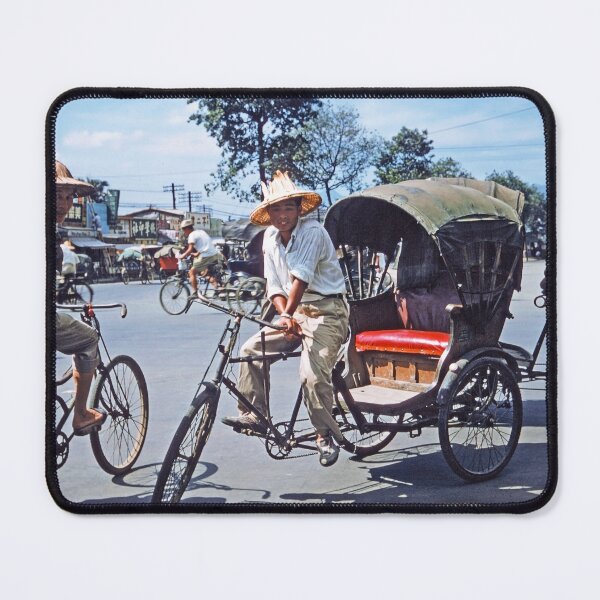 Item preview, 1950s - View of Cycle Rickshaws in Taiwan designed and sold by thatwaslife.