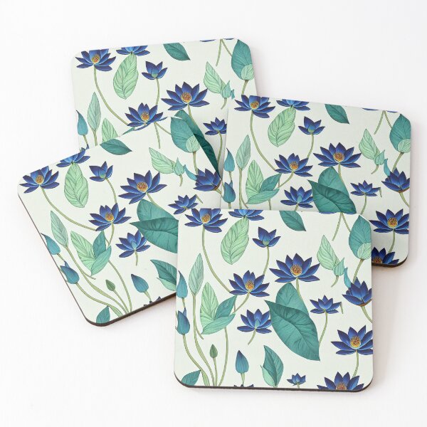 Item preview, Blue Lotuses designed and sold by Graphoteka.