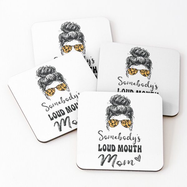 Item preview, Somebodys Loud Mouth Mom, Leopard Bandana Sunglasses Messy Bun designed and sold by Run to Creations.