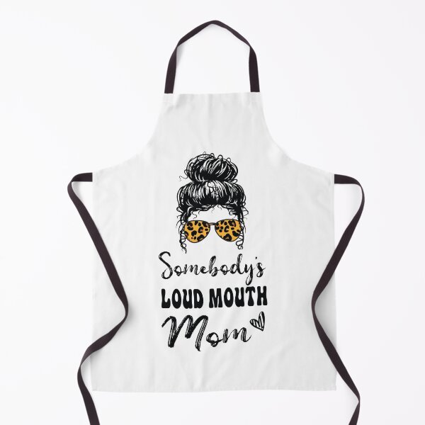 Item preview, Somebodys Loud Mouth Mom, Leopard Bandana Sunglasses Messy Bun designed and sold by Run to Creations.