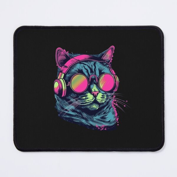 Item preview, Cat Daddy Black Cat Vintage Eighties Style Cat Retro designed and sold by R B Chrystal.