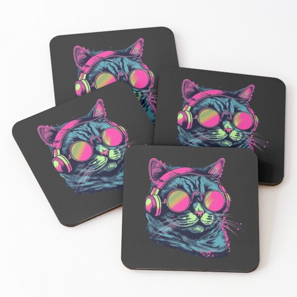 Item preview, Cat Daddy Black Cat Vintage Eighties Style Cat Retro designed and sold by R B Chrystal.