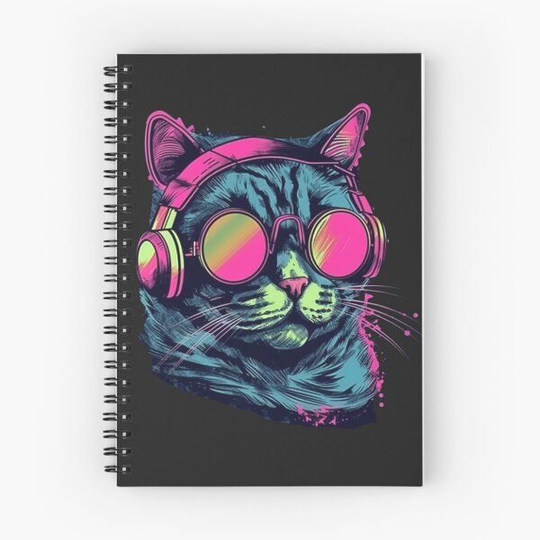 Item preview, Cat Daddy Black Cat Vintage Eighties Style Cat Retro designed and sold by R B Chrystal.