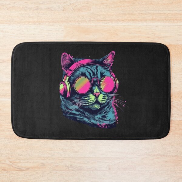 Item preview, Cat Daddy Black Cat Vintage Eighties Style Cat Retro designed and sold by R B Chrystal.