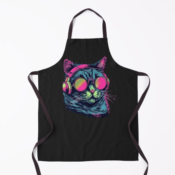 Item preview, Cat Daddy Black Cat Vintage Eighties Style Cat Retro designed and sold by R B Chrystal.