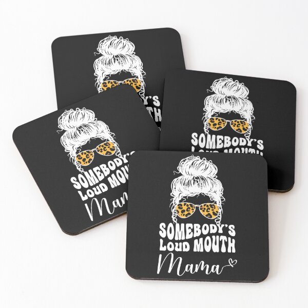 Item preview, Somebodys Loud Mouth Mom, Leopard Bandana Sunglasses Messy Bun designed and sold by Run to Creations.