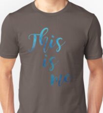 "This is Me" light blue watercolour Unisex T-Shirt