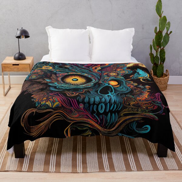 Item preview, Psychedelic Skull designed and sold by MTJ-Mushrooms.