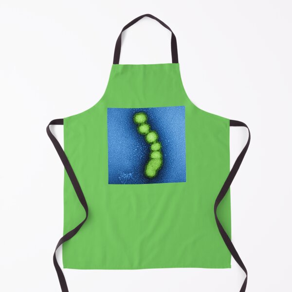 Item preview, Swine Flu Virus, Influenza TEM Micrograph, Blue and Green designed and sold by ScienceSource.