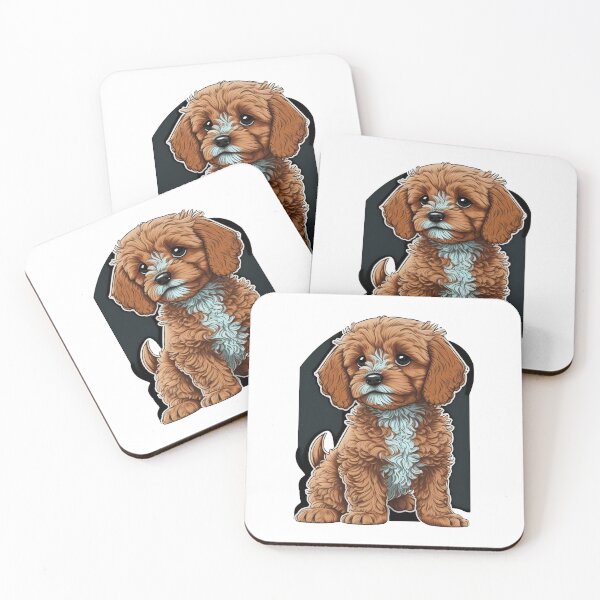 Item preview, Red Cavapoo designed and sold by Graphoteka.