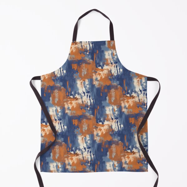 Artikelvorschau, Blue and Orange Grunge Paint Stroke Pattern entworfen und verkauft von Expressive Vision.