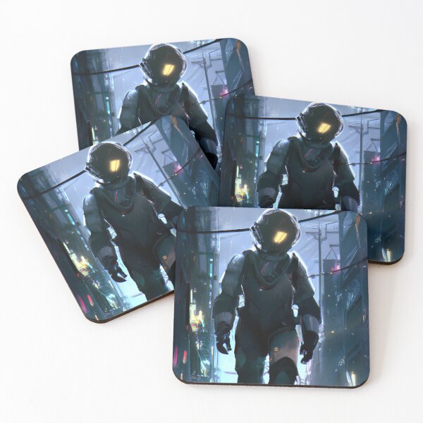 Item preview, Astronaut In Cyberpunk Universe designed and sold by KalipsoArt.