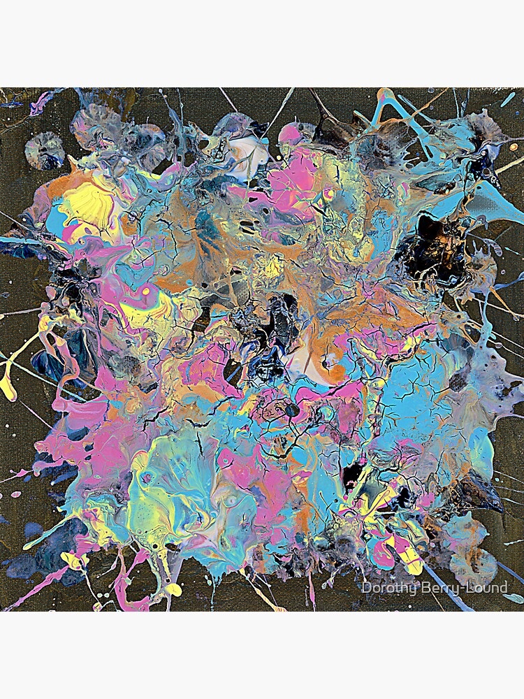 Thumbnail 3 of 3, Sticker, Pastel Popping Hammer Smash Abstract designed and sold by ShannathShima.