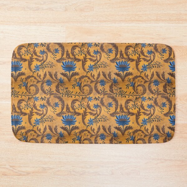 Item preview, Blue and Yellow Grunge Ornate Distressed Pattern designed and sold by Expressive Vision.