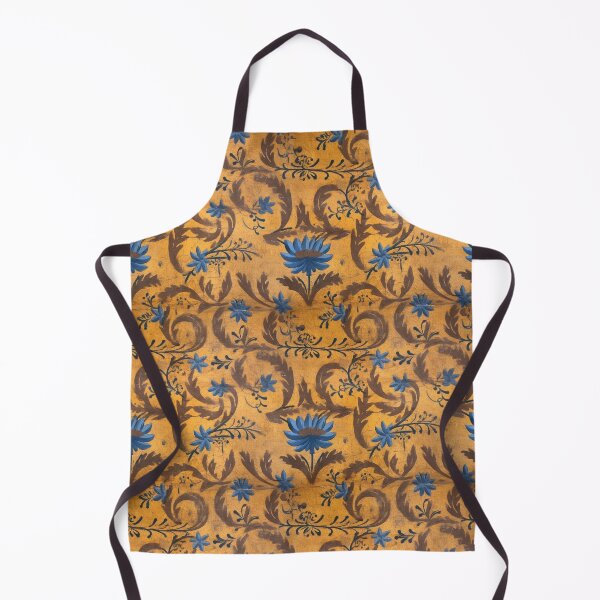 Item preview, Blue and Yellow Grunge Ornate Distressed Pattern designed and sold by Expressive Vision.