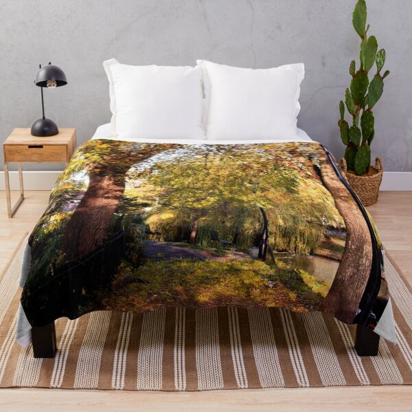 Item preview, Bourton on the Water Autumn Trees Cotswolds UK designed and sold by AndyEvansPhotos.