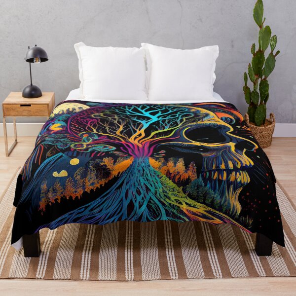 Item preview, Psychedelic Skull designed and sold by MTJ-Mushrooms.