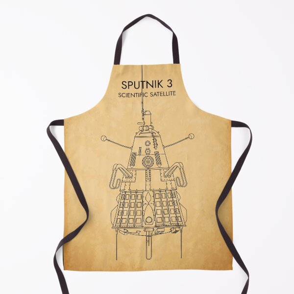 Item preview, Sputnik 3. Scientific Satellite (Aged Parchment Blueprint) designed and sold by BGALAXY.