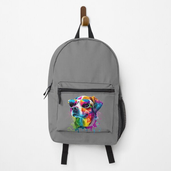 Item preview, Colorful cool Labrador Retriever dog with sunglasses designed and sold by MLArtifex.