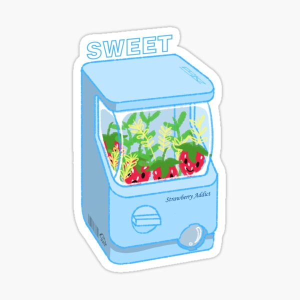 Vista previa del artículo con la obra «Dispensador de máquina de dulces de fresa», diseñado y vendido por Lieruft.