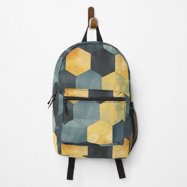Item preview, Blue and Yellow Slightly Distressed Polygon Pattern designed and sold by Expressive Vision.