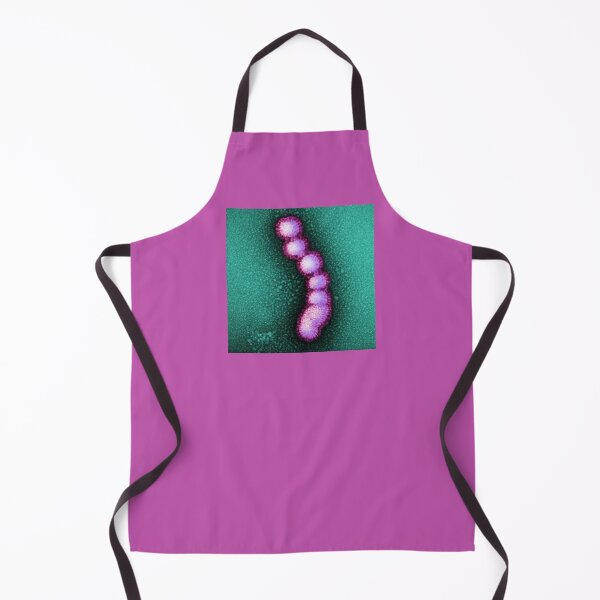 Item preview, Swine Flu Virus, Influenza TEM Micrograph, Purple and Green designed and sold by ScienceSource.
