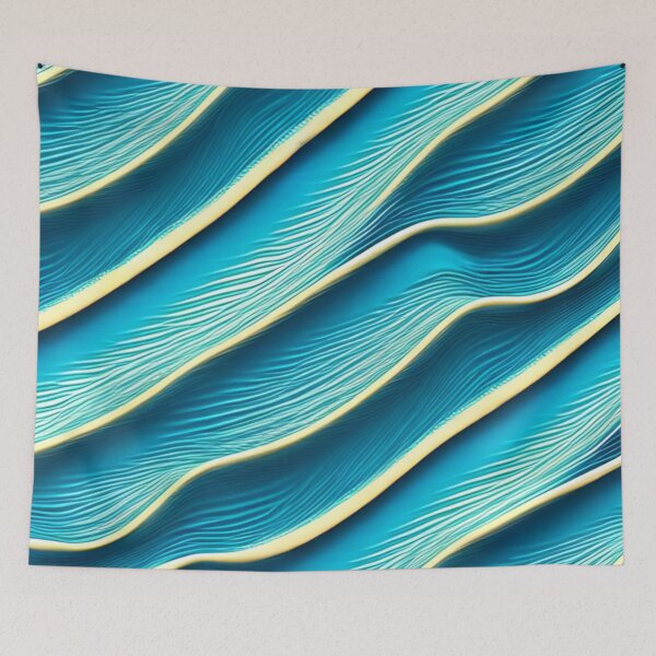 Item preview, Ocean waves pattern designed and sold by brindled.