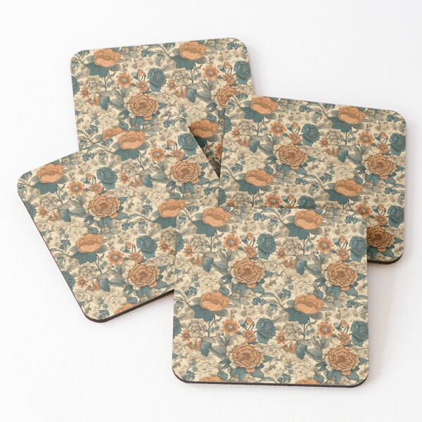 Item preview, Vintage floral pattern with a touch of nostalgia  designed and sold by PatternSummit.