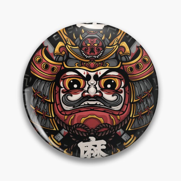 Daruma Doll enamel pin - Japanese lucky charm lapel pin – LeonRomer