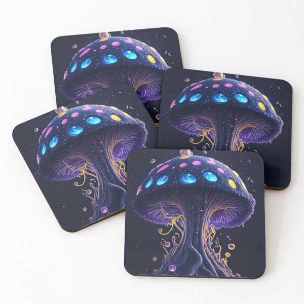 Item preview, Glowing Mushroom #4 Part of the Glowing Mushroom Collection designed and sold by Psychedelic Psychos.