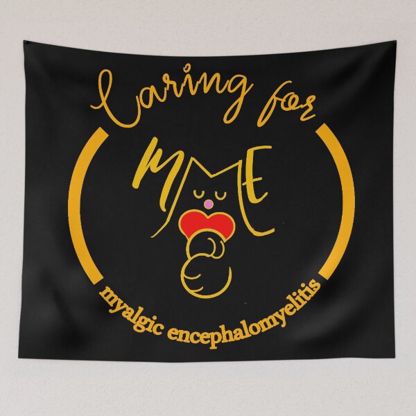 Item preview, ME MYALGIC ENCEPHALOMYELITIS CFS CHRONIC ILLNESS AWARENESS GOLD designed and sold by Marni Scofidio Desi9ns.